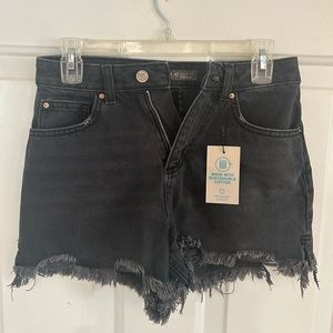 Primark black denim shorts women